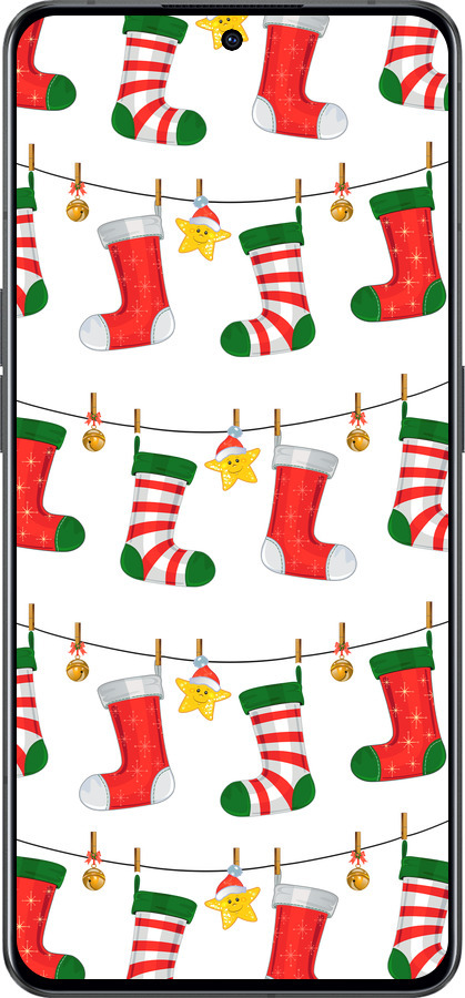 Силиконовый чехол Новогодний 9 для Oppo Reno8 Pro 5G - 4622u-2615 изображение 