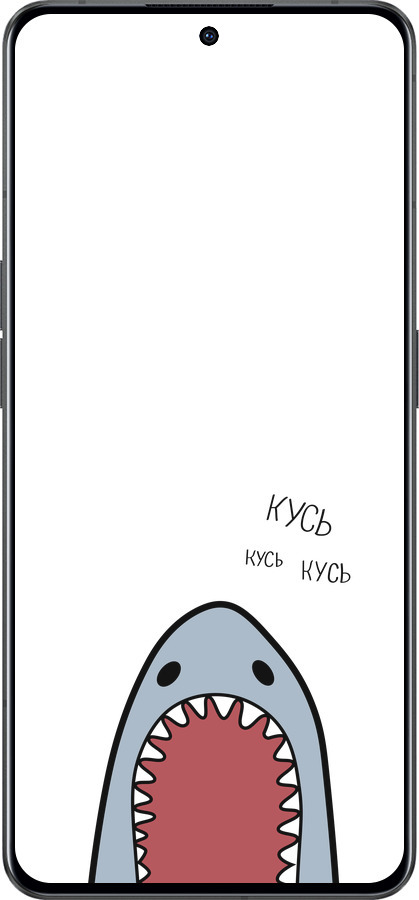 Силиконовый чехол Акула для Oppo Reno8 Pro 5G - 4870u-2615 изображение 