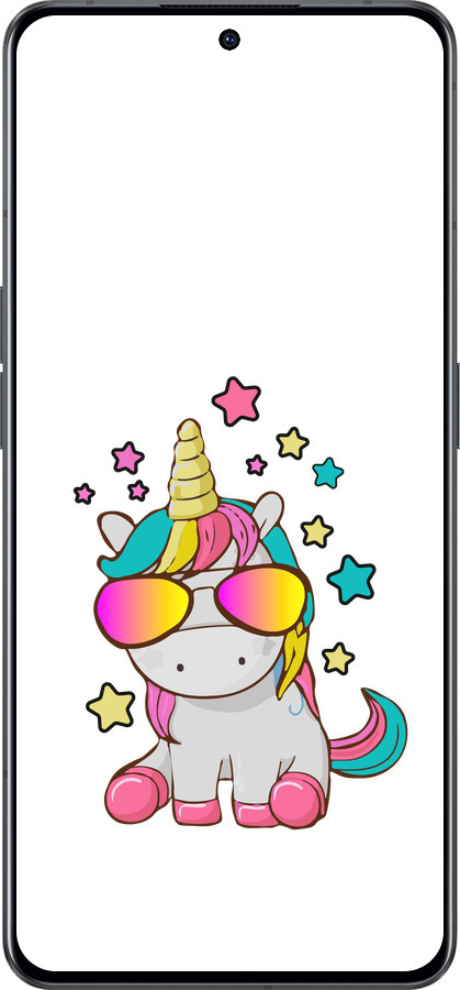 Силіконовий чехол Єдиноріг в окулярах для Oppo Reno8 Pro 5G - 4879u-2615 изображение 