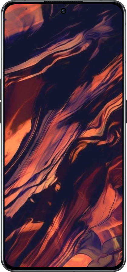 Силиконовый чехол Черно-оранжевая абстракция для Oppo Reno8 Pro 5G - 5340u-2615 изображение 