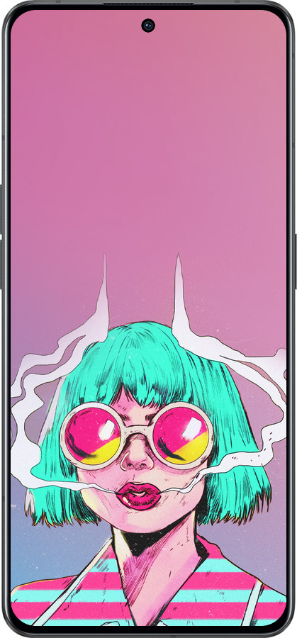 Силиконовый чехол Поп арт девушка для Oppo Reno8 Pro 5G - 5378u-2615 изображение 