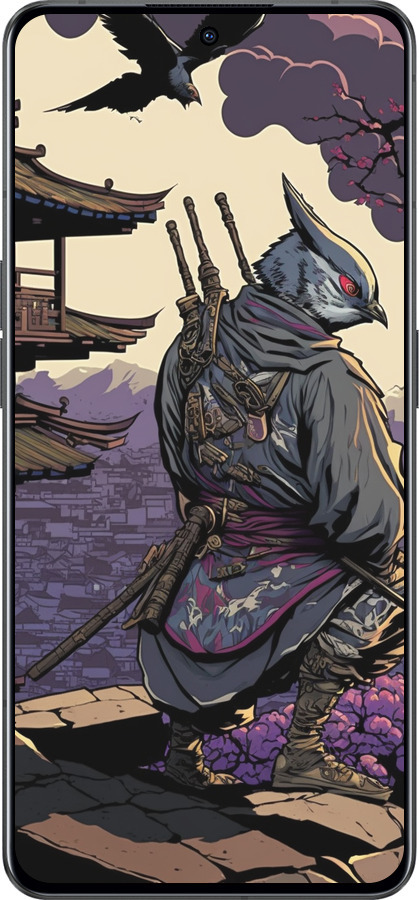 Силиконовый чехол Птица воин для Oppo Reno8 Pro 5G - 5587u-2615 изображение 