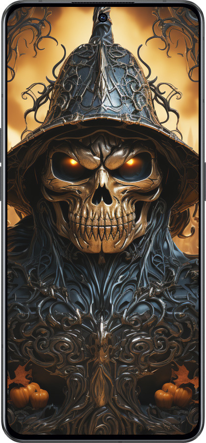 Силиконовый чехол Череп 2 для Oppo Reno8 Pro 5G - 5652u-2615 изображение 