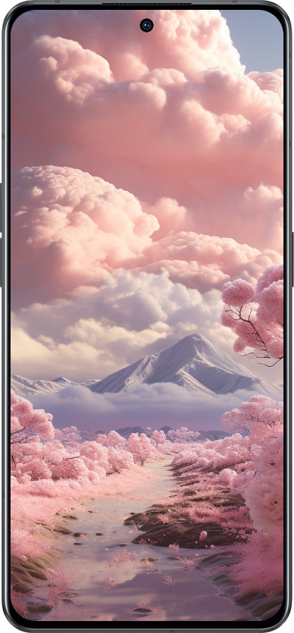 Силіконовий чехол Рожеві хмари для Oppo Reno8 Pro 5G - 5660u-2615 изображение 