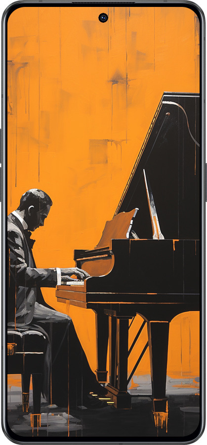 Силіконовий чехол Чохол для телефона Чоловік за Роялем для Oppo Reno8 Pro 5G - 5938u-2615 изображение 