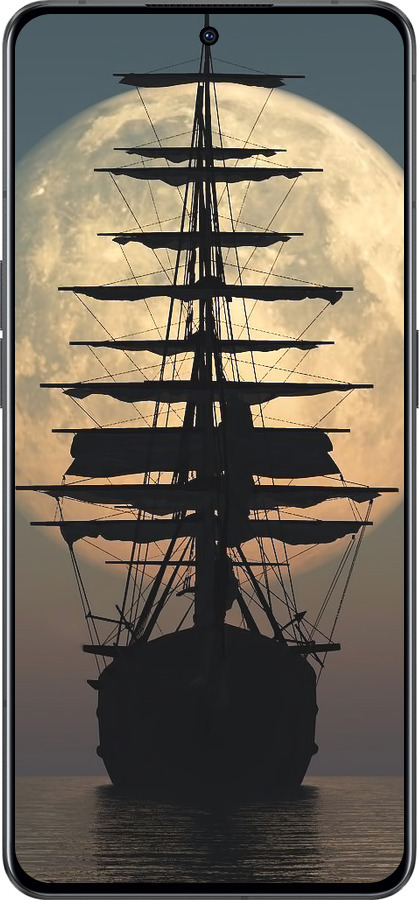 Силиконовый чехол Корабль для Oppo Reno8 Pro 5G - 5998u-2615 изображение 