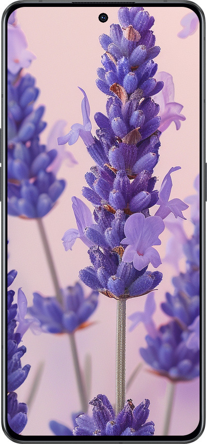 Силиконовый чехол Лаванда для Oppo Reno8 Pro 5G - 6037u-2615 изображение 