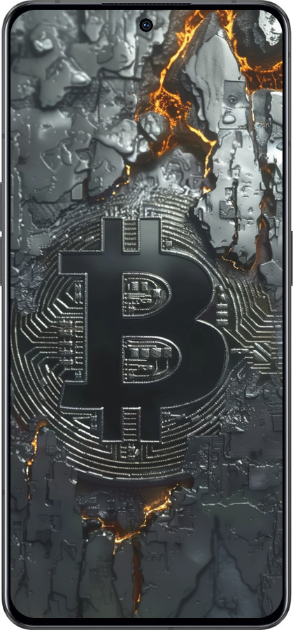 Силиконовый чехол Раскаленный биткойн для Oppo Reno8 Pro 5G - 6091u-2615 изображение 