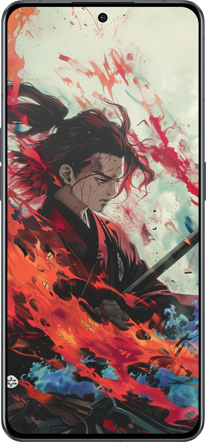 Силиконовый чехол Битва стихий для Oppo Reno8 Pro 5G - 6110u-2615 изображение 