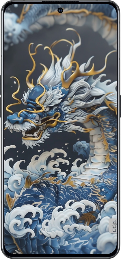 Силиконовый чехол Водяной дракон для Oppo Reno8 Pro 5G - 6113u-2615 изображение 