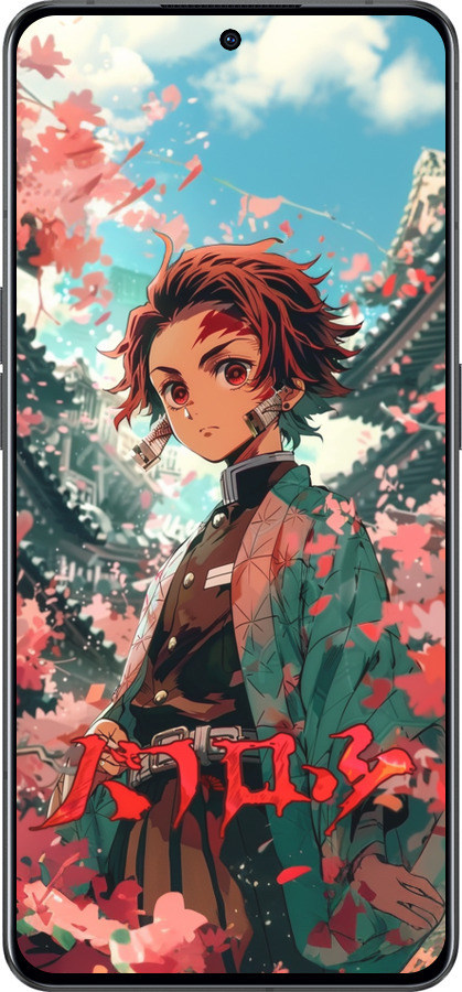 Силиконовый чехол Tanjiro Kamado для Oppo Reno8 Pro 5G - 6132u-2615 изображение 