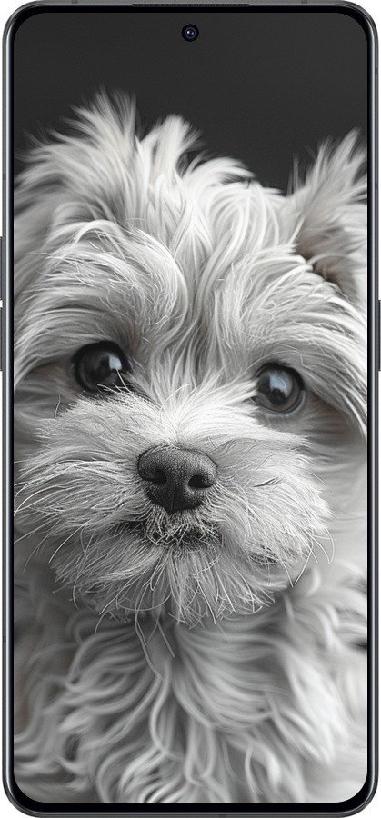 Силиконовый чехол Мальтипу на чорном фоне для Oppo Reno8 Pro 5G - 6156u-2615 изображение 