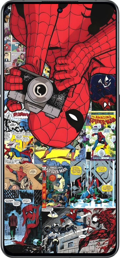 Силиконовый чехол Человек паук 2 для Oppo Reno8 Pro 5G - 6333u-2615 изображение 