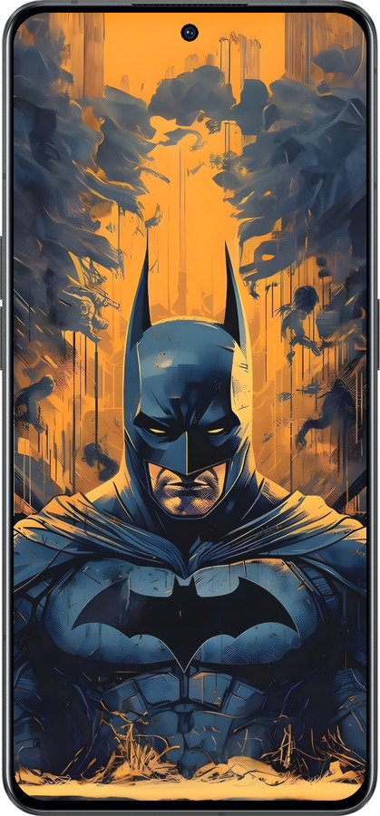 Силиконовый чехол Бэтмен для Oppo Reno8 Pro 5G - 6335u-2615 изображение 