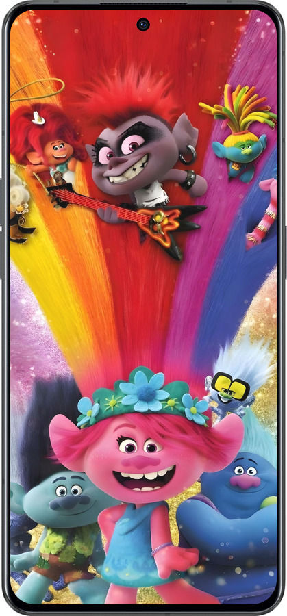 Силіконовий чехол Тролі для Oppo Reno8 Pro 5G - 6343u-2615 изображение 