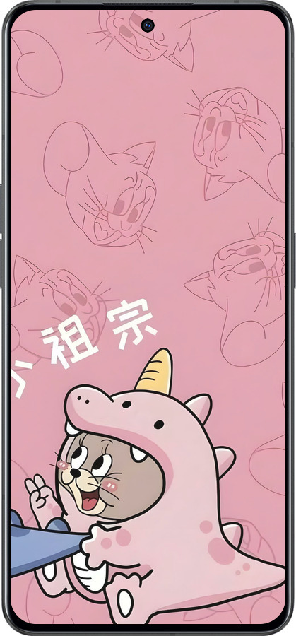 Силиконовый чехол Том и джерри 2 для Oppo Reno8 Pro 5G - 6359u-2615 изображение 