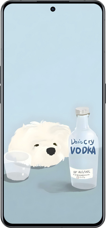 Силиконовый чехол Пес водка для Oppo Reno8 Pro 5G - 6368u-2615 изображение 