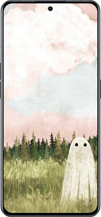 Силиконовый чехол Привидение для Oppo Reno8 Pro 5G - 6401u-2615 изображение 