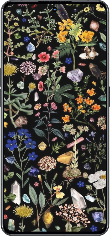 Силиконовый чехол С цветами для Oppo Reno8 Pro 5G - 6422u-2615 изображение 