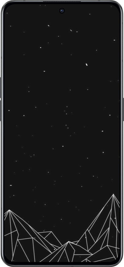 Силиконовый чехол Черно белые абстрактные горы для Oppo Reno8 Pro 5G - 6437u-2615 изображение 