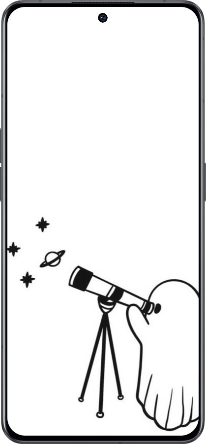 Силиконовый чехол Привидение астроном для Oppo Reno8 Pro 5G - 6444u-2615 изображение 