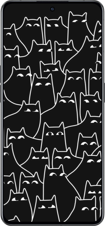 Силіконовий чехол Із зображенням кішок для Oppo Reno8 Pro 5G - 6470u-2615 изображение 