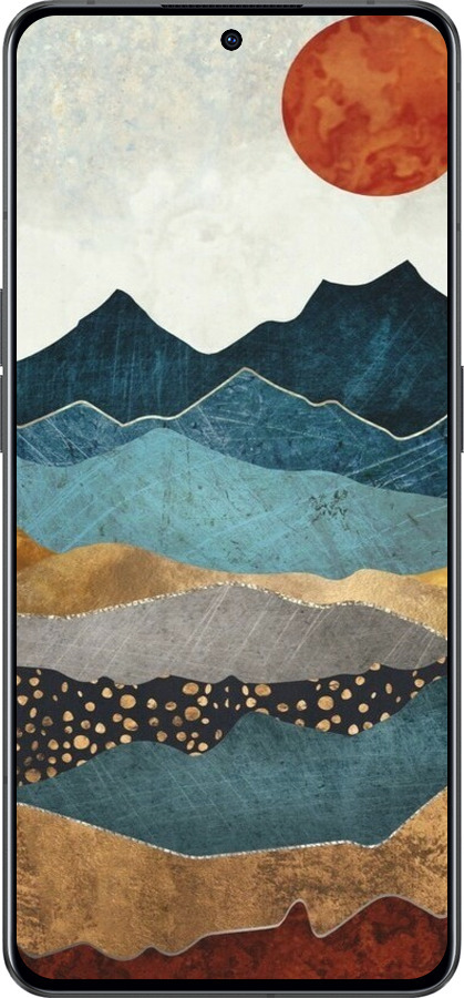 Силиконовый чехол Янтарный закат для Oppo Reno8 Pro 5G - 6475u-2615 изображение 