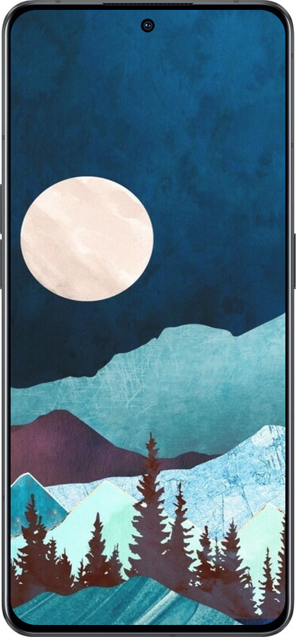 Силіконовий чехол Гірська ідилія нічний краєвид для Oppo Reno8 Pro 5G - 6488u-2615 изображение 