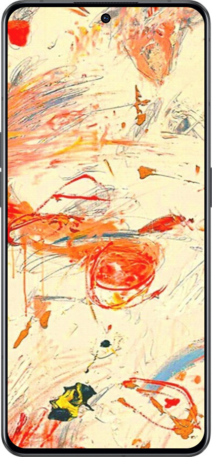 Силиконовый чехол Динамичная картина с хаотичными мазками для Oppo Reno8 Pro 5G - 6540u-2615 изображение 