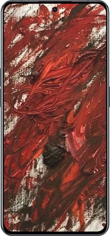 Силиконовый чехол Абстрактная композиция в красных тонах для Oppo Reno8 Pro 5G - 6541u-2615 изображение 