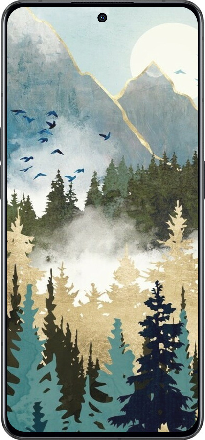 Силіконовий чехол Із зображенням лісового пейзажу для Oppo Reno8 Pro 5G - 6548u-2615 изображение 