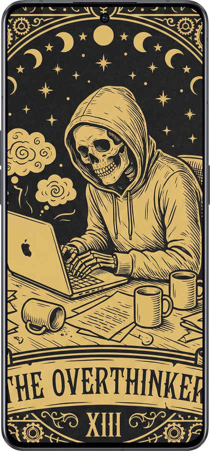 Силіконовий чехол The Overthinker для Oppo Reno8 Pro 5G - 6774u-2615 изображение 