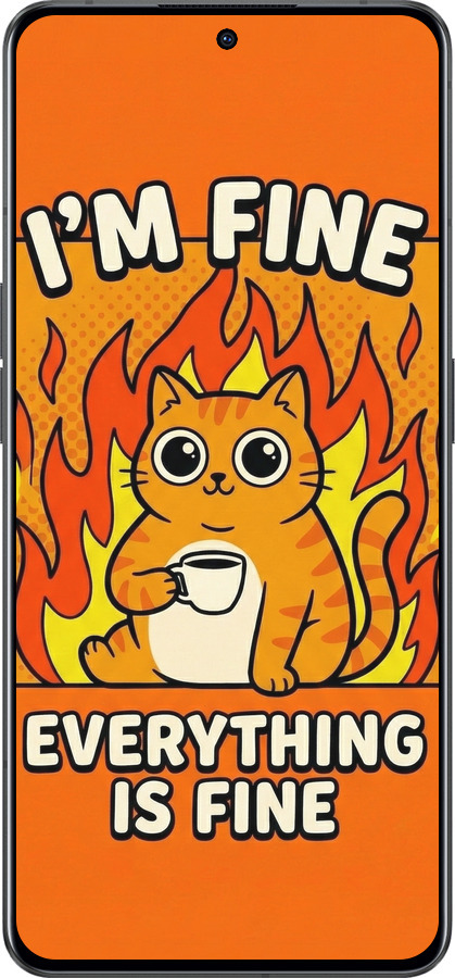 Силиконовый чехол Funny Cat для Oppo Reno8 Pro 5G - 6786u-2615 изображение 