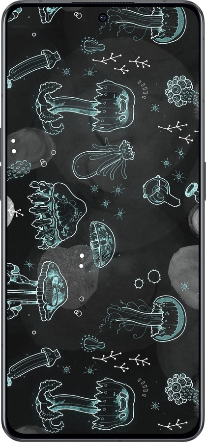 Силиконовый чехол Медузы для Oppo Reno8 Pro 5G - 906u-2615 изображение 