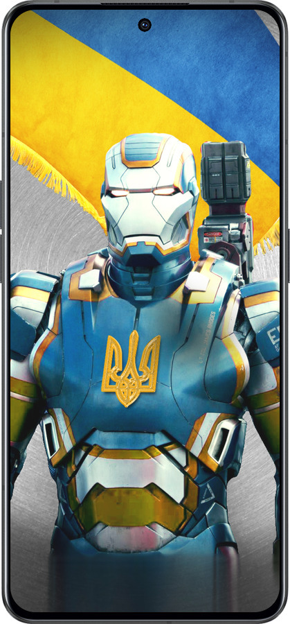 Силиконовый чехол Украинский киборг для Oppo Reno8 Pro 5G - 980u-2615 изображение 