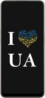 Силиконовый чехол I love UA для Oppo Reno8 5G - 1112u-2614 изображение 