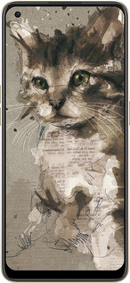 Силиконовый чехол Котёнок из пятен и линий для Oppo Reno8 5G - 119u-2614 изображение 