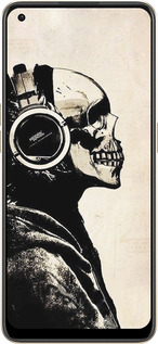 Силиконовый чехол Скелет-меломан v2 для Oppo Reno8 5G - 1200u-2614 изображение 