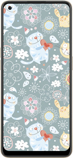 Силиконовый чехол Котята v3 для Oppo Reno8 5G - 1223u-2614 изображение 