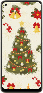Силиконовый чехол Новогодняя елка для Oppo Reno8 5G - 4198u-2614 изображение 