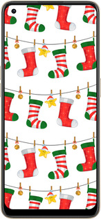 Силиконовый чехол Новогодний 9 для Oppo Reno8 5G - 4622u-2614 изображение 