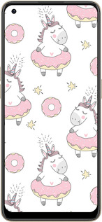 Силиконовый чехол Единорожки для Oppo Reno8 5G - 4659u-2614 изображение 