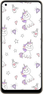 Силиконовый чехол Единорожка v2 для Oppo Reno8 5G - 4703u-2614 изображение 