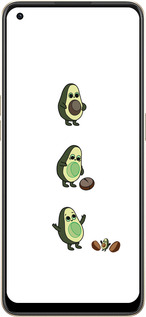 Силиконовый чехол Авокадо 1 для Oppo Reno8 5G - 4857u-2614 изображение 