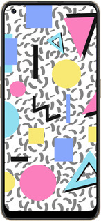 Силиконовый чехол Color shapes для Oppo Reno8 5G - 4893u-2614 изображение 