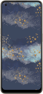 Силиконовый чехол Ночь золотые звезды для Oppo Reno8 5G - 5421u-2614 изображение 