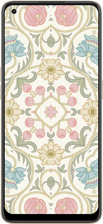 Силиконовый чехол Цветочный орнамент v2 для Oppo Reno8 5G - 5513u-2614 изображение 