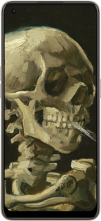 Силиконовый чехол Винсент Ван Гог. Череп для Oppo Reno8 5G - 5544u-2614 изображение 