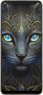 Силиконовый чехол Кошка для Oppo Reno8 5G - 5548u-2614 изображение 