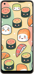 Силиконовый чехол Суши паттерн для Oppo Reno8 5G - 5583u-2614 изображение 
